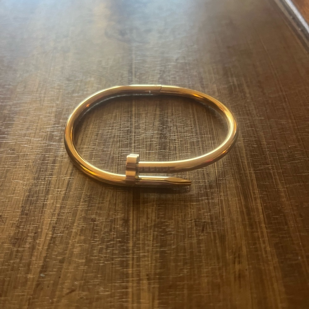 Gold Nail Bracelet